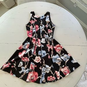 White House Black Market Scuba Knit Fit and Flare cut dress